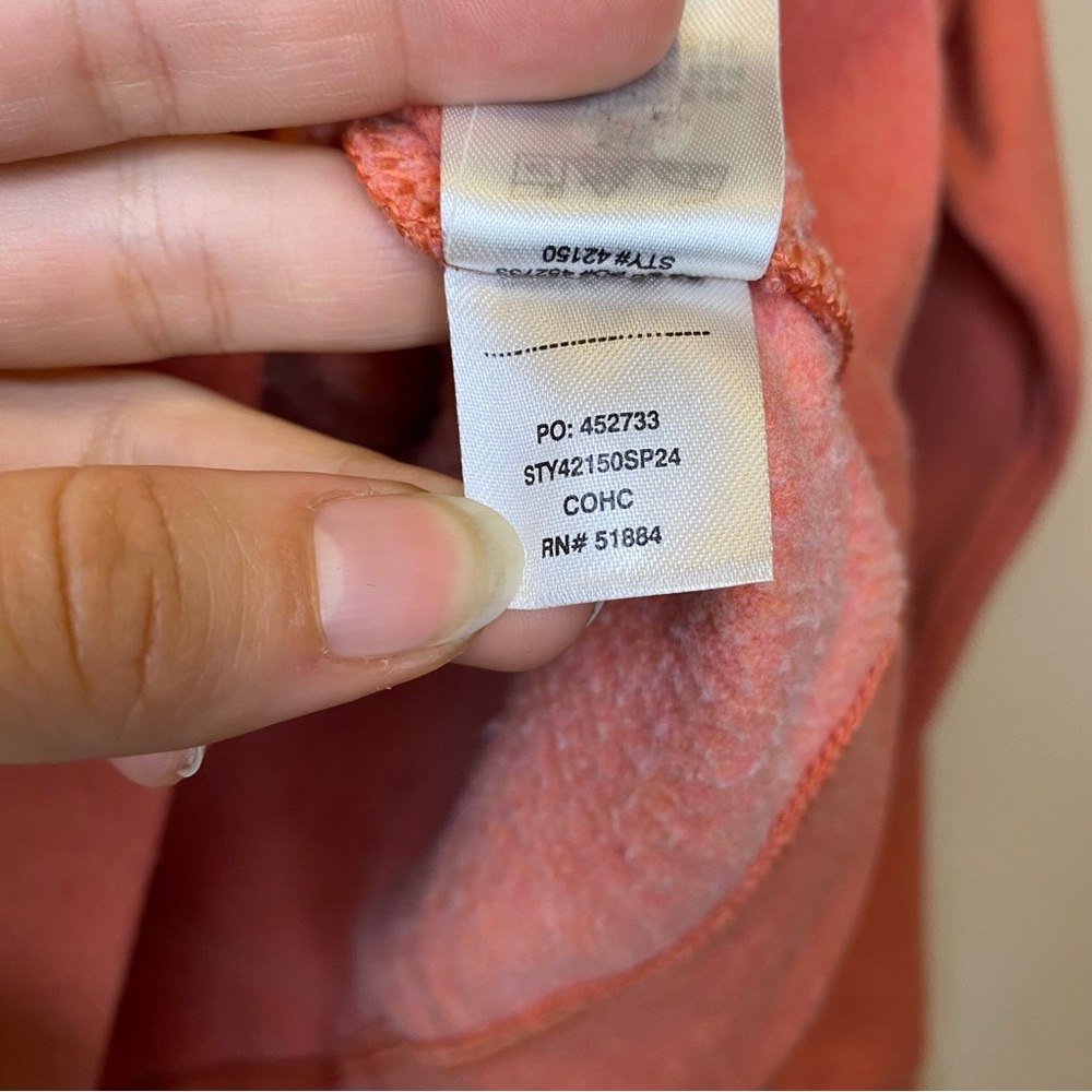 PATAGONIA Ahnya Quarter Zip Pullover in Rock Melon Orange Sz Medium 42150 - Picture 11 of 11